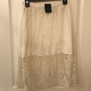 Topshop Midi Length Tulle Skirt
